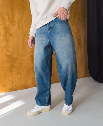 DaCovet Shark Blue Baggy Jeans