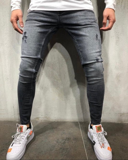 DaCovet Royal Dragon Grey Rugged Jeans