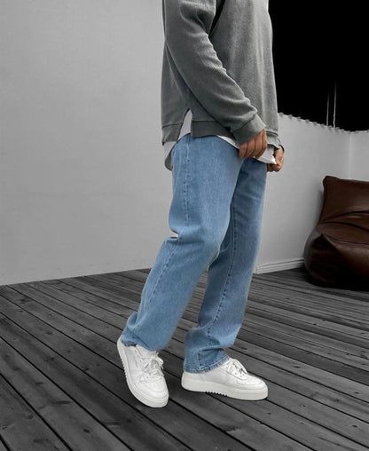 DaCovet Sky High Blue Baggy Jeans