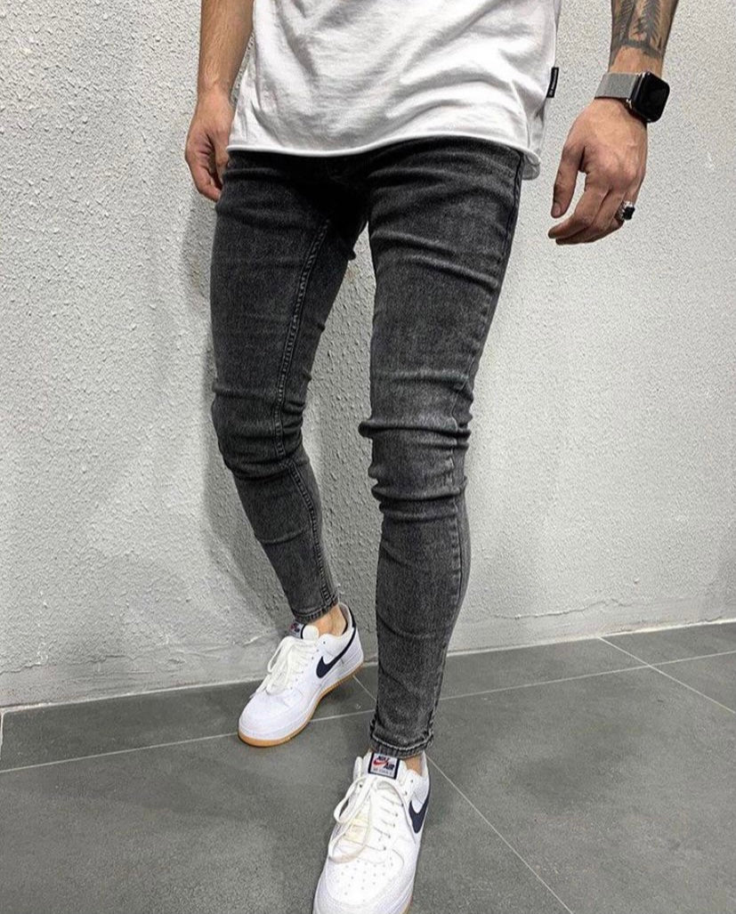 Buy Urbano Fashion Men Dark Grey Washed Bootcut Jeans Stretchable online