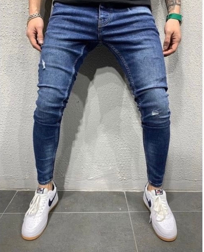 DaCovet Phantom Blue cut Jeans